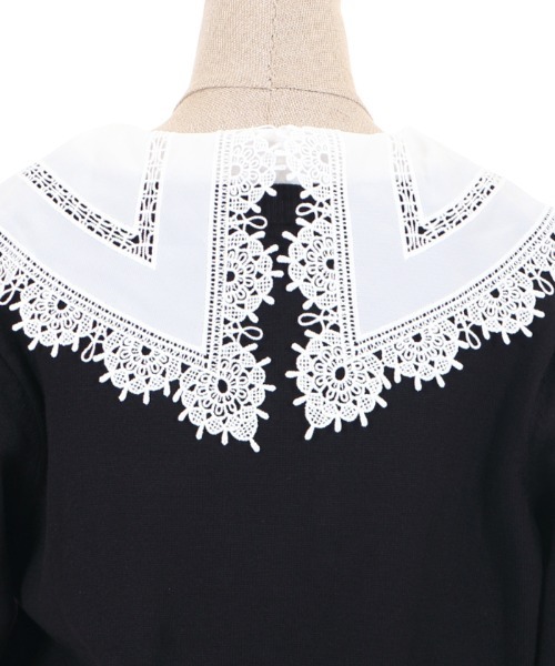 axes femme POETIQUE（アクシーズファムポエティック）の「レース襟付ニットＰＯ（ニット/セーター・レディース・ブラック/ピンク/ラベンダー・MEDIUM）」の16枚目の写真