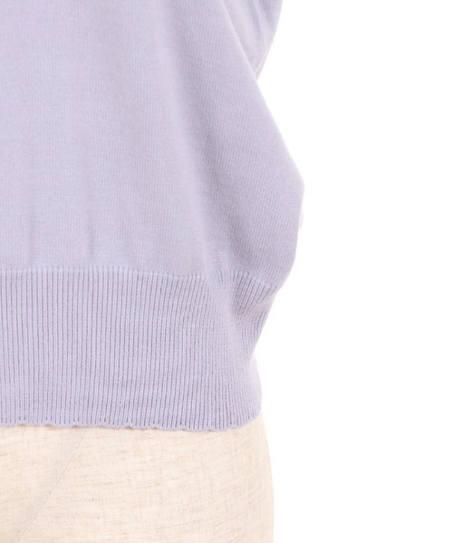 axes femme POETIQUE（アクシーズファムポエティック）の「レース襟付ニットＰＯ（ニット/セーター・レディース・ブラック/ピンク/ラベンダー・MEDIUM）」の10枚目の写真