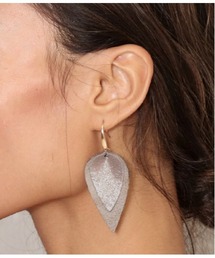 Alluge | リアルレザーバイカラーピアス(ピアス（両耳用）)