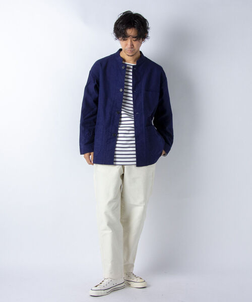 NOLLEY'S goodman（ノーリーズグッドマン）の「【WORK ABOUT/ワークアバウト】FARM JACKET（ブルゾン・メンズ・ブラック/ネイビー/オフホワイト・SMALL/MEDIUM/LARGE）」の17枚目の写真