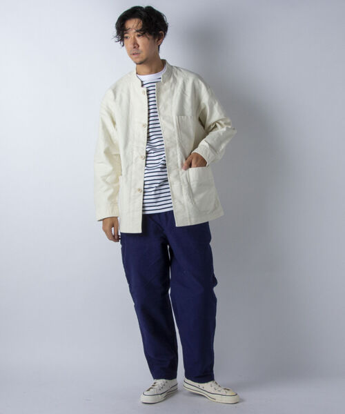 NOLLEY'S goodman（ノーリーズグッドマン）の「【WORK ABOUT/ワークアバウト】FARM JACKET（ブルゾン・メンズ・ブラック/ネイビー/オフホワイト・SMALL/MEDIUM/LARGE）」の11枚目の写真