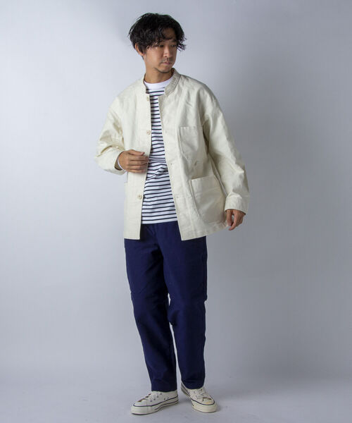 NOLLEY'S goodman（ノーリーズグッドマン）の「【WORK ABOUT/ワークアバウト】FARM JACKET（ブルゾン・メンズ・ブラック/ネイビー/オフホワイト・SMALL/MEDIUM/LARGE）」の9枚目の写真