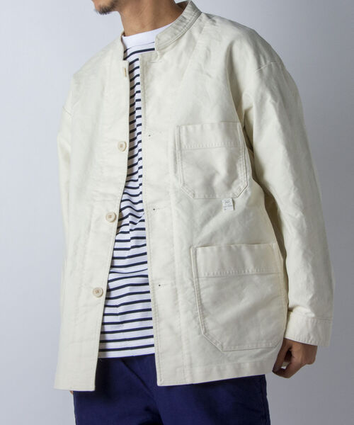 NOLLEY'S goodman（ノーリーズグッドマン）の「【WORK ABOUT/ワークアバウト】FARM JACKET（ブルゾン・メンズ・ブラック/ネイビー/オフホワイト・SMALL/MEDIUM/LARGE）」の7枚目の写真