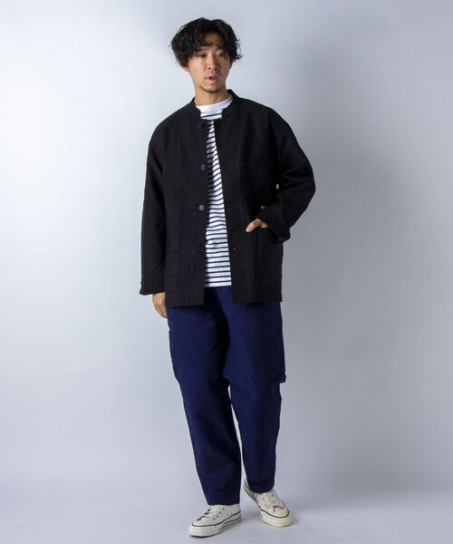 NOLLEY'S goodman（ノーリーズグッドマン）の「【WORK ABOUT/ワークアバウト】FARM JACKET（ブルゾン・メンズ・ブラック/ネイビー/オフホワイト・SMALL/MEDIUM/LARGE）」の14枚目の写真