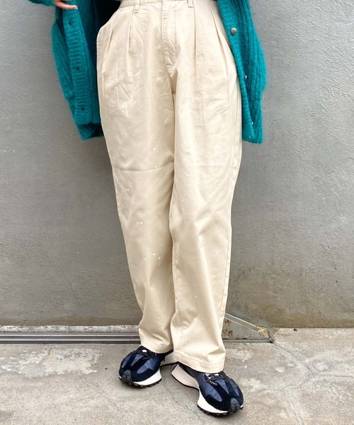 CIAOPANIC TYPY（チャオパニックティピー）の「タックペイントチノパンツ（チノパンツ・レディース・ベージュ/グリーン/アイボリー・SMALL/MEDIUM/LARGE）」の19枚目の写真