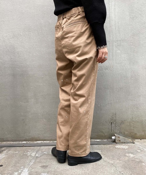 CIAOPANIC TYPY（チャオパニックティピー）の「タックペイントチノパンツ（チノパンツ・レディース・ベージュ/グリーン/アイボリー・SMALL/MEDIUM/LARGE）」の13枚目の写真