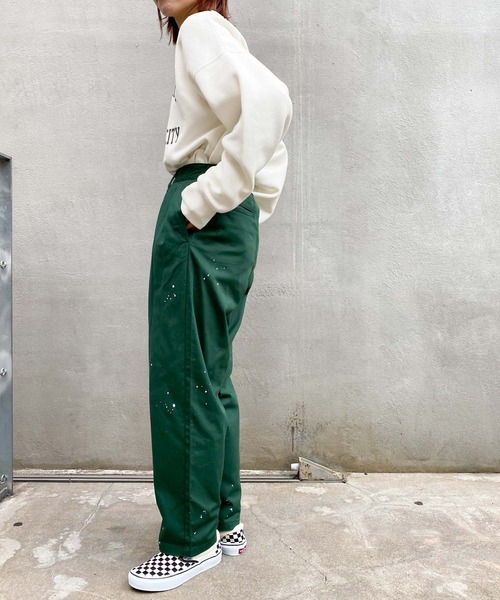 CIAOPANIC TYPY（チャオパニックティピー）の「タックペイントチノパンツ（チノパンツ・レディース・ベージュ/グリーン/アイボリー・SMALL/MEDIUM/LARGE）」の17枚目の写真