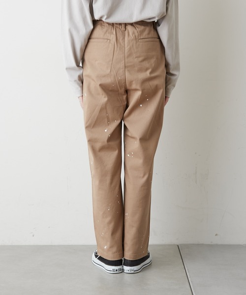 CIAOPANIC TYPY（チャオパニックティピー）の「タックペイントチノパンツ（チノパンツ・レディース・ベージュ/グリーン/アイボリー・SMALL/MEDIUM/LARGE）」の7枚目の写真