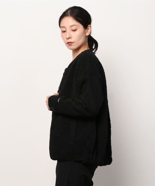 MANASTASH(マナスタッシュ)の「MANASTASH/マナスタッシュ シープボア×圧縮ウール(ブルゾン・レディース・オフホワイト/ブラック・FREE)」の4枚目の写真