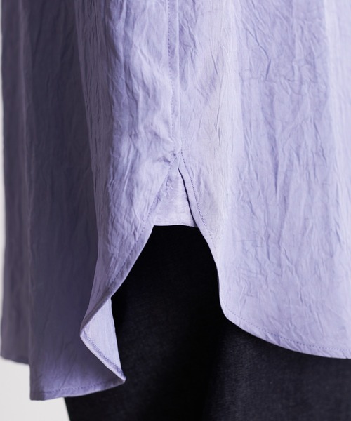 Blanc YM(ブランワイエム)の「Blanc YM ブランワイエム / Acetate Wide Shirt オーバーサイズ アセテートワイドシャツ トロミシャツ / BL-22S-AWS(シャツ/ブラウス・メンズ・キナリ/サックスブルー・MEDIUM/SMALL)」の16枚目の写真