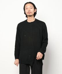 XU | 【XU】half design damage knit(ニット/セーター)