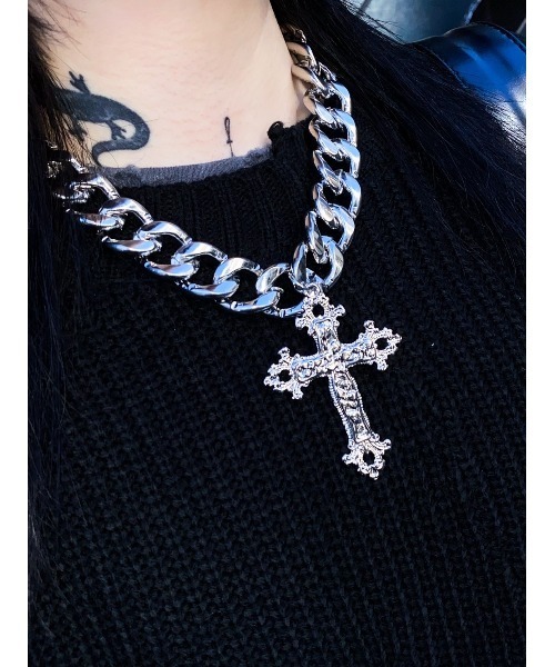 XU(エックスユー)の「【XU/エックスユー】half design damage knit/ニット ダメージニット(ニット/セーター・メンズ・ブラック・ONE SIZE)」の8枚目の写真