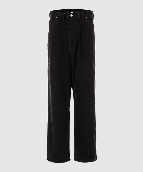 MAISON EUREKA(メゾンエウレカ)の「EASY BIGGY PANTS(デニムパンツ・レディース・ブラック/インディゴブルー・FREE)」の1枚目の写真