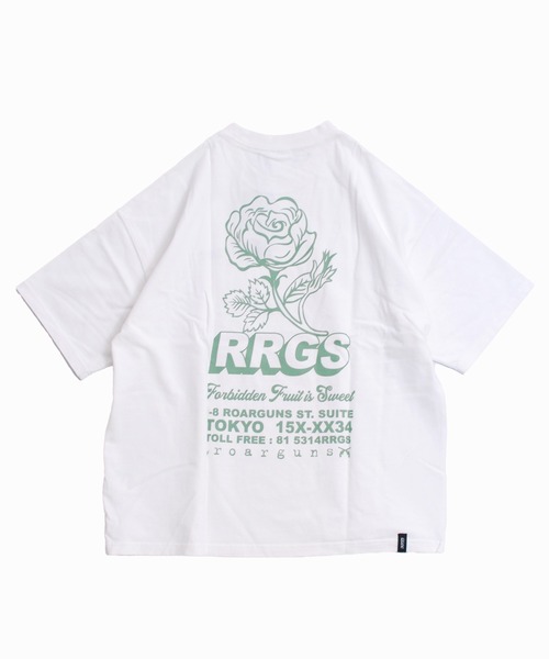 R.R.G.S（アールアールジーエス）の「BACK PRINT T-SHIRTS（Tシャツ/カットソー・メンズ・ホワイト/ブラック・MEDIUM/LARGE/X-LARGE）」の2枚目の写真