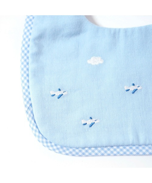 10mois（ディモワ）の「10mois ひこうきスタイ（スタイ/よだれかけ・キッズ・ベージュ/ブルー・ONE SIZE）」の19枚目の写真