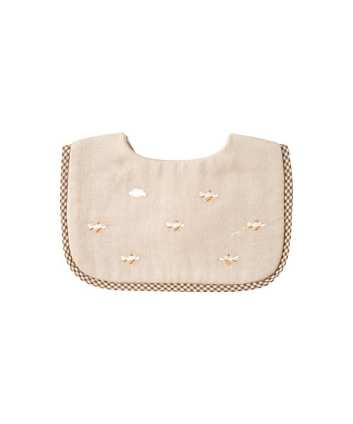 10mois（ディモワ）の「10mois ひこうきスタイ（スタイ/よだれかけ・キッズ・ベージュ/ブルー・ONE SIZE）」の5枚目の写真