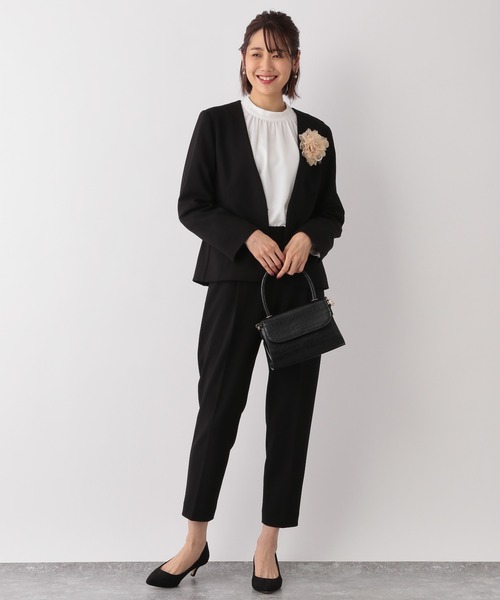 GLOBAL WORK（グローバルワーク）の「スタンドギャザーブラウス/236530（シャツ/ブラウス・レディース・ブラック/ライトベージュ/ホワイト・MEDIUM/LARGE）」の20枚目の写真