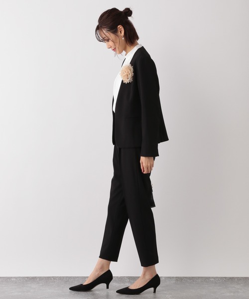 GLOBAL WORK（グローバルワーク）の「スタンドギャザーブラウス/236530（シャツ/ブラウス・レディース・ブラック/ライトベージュ/ホワイト・MEDIUM/LARGE）」の17枚目の写真