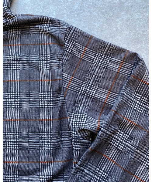 She's Closet(シーズクローゼット)の「タータンチェック柄ボトルネック長袖カットソートップス(Tシャツ/カットソー・レディース・グレイッシュベージュ/ブラック・FREE)」の18枚目の写真