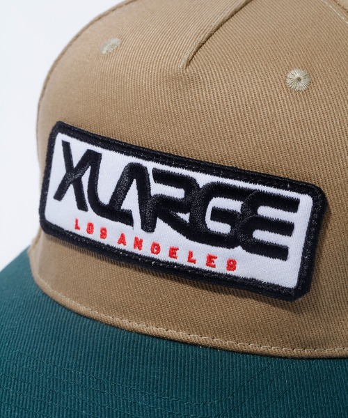 XLARGE（エクストララージ）の「PATCHED 2TONE CAP（キャップ・メンズ・ホワイト/ブラック/ベージュ・ONE SIZE）」の5枚目の写真