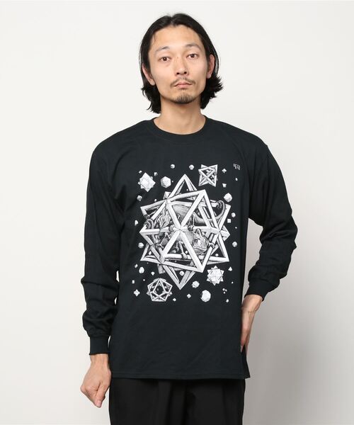 GILDAN エッシャー ブラック ロング Tシャツ L GILDAN エッシャー ブラック ロング Tシャツ L 2025年最新