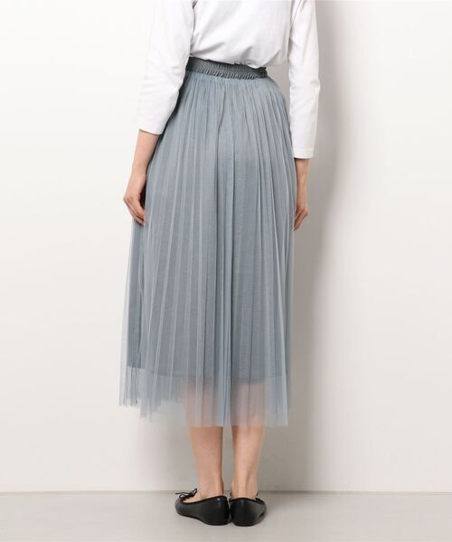 archives（アルシーヴ）の「チュールプリーツスカート（スカート・レディース・ブラック/パープル/ブルーグレー/アイボリー・MEDIUM）」の5枚目の写真