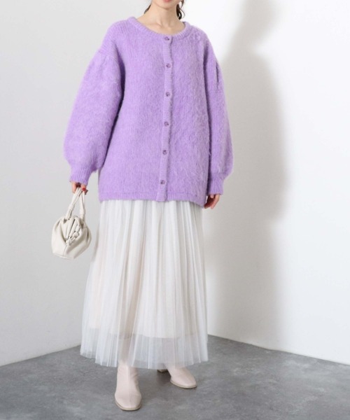 archives（アルシーヴ）の「チュールプリーツスカート（スカート・レディース・ブラック/パープル/ブルーグレー/アイボリー・MEDIUM）」の7枚目の写真