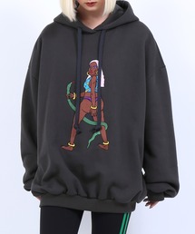 PUNYUS | 裏起毛アマゾネス刺繍パーカー(パーカー)