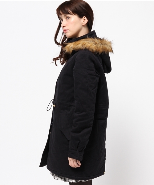 one after another NICE CLAUP（ワンアフターアナザーナイスクラップ）の「【ナイスクラップ】モッズコート（その他アウター・レディース・カーキ/ネイビー・FREE）」の12枚目の写真