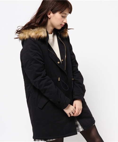 one after another NICE CLAUP（ワンアフターアナザーナイスクラップ）の「【ナイスクラップ】モッズコート（その他アウター・レディース・カーキ/ネイビー・FREE）」の14枚目の写真