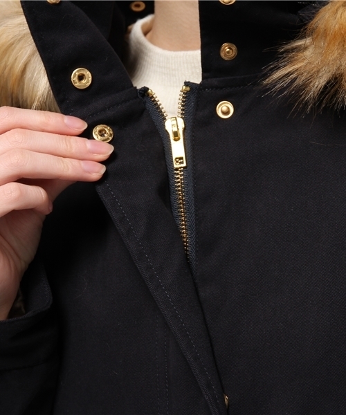 one after another NICE CLAUP（ワンアフターアナザーナイスクラップ）の「【ナイスクラップ】モッズコート（その他アウター・レディース・カーキ/ネイビー・FREE）」の8枚目の写真