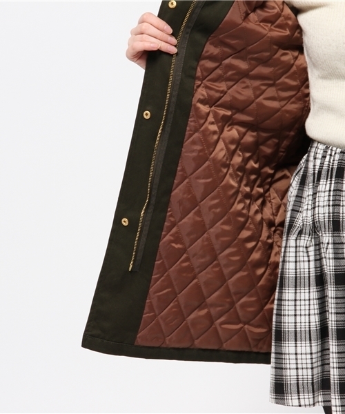 one after another NICE CLAUP（ワンアフターアナザーナイスクラップ）の「【ナイスクラップ】モッズコート（その他アウター・レディース・カーキ/ネイビー・FREE）」の4枚目の写真