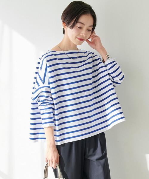 セール Web限定 別注 Xs H148 155 Traditional Weatherwear Bmb ロングスリーブ プルオーバー カットソー ボーダー Tシャツ カットソー Traditional Weatherwear トラディショナルウェザーウェア のファッション通販 Zozotown