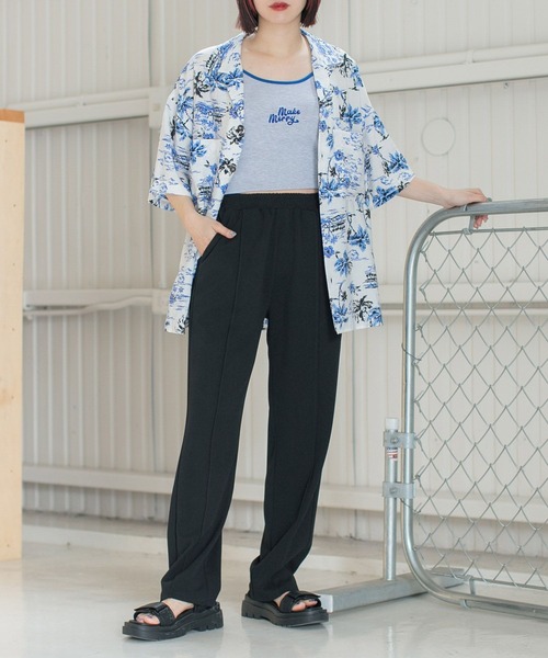 PBLIM（ページボーイリム）の「PAGEBOYLIM/ストレッチテーパードパンツ（その他パンツ・レディース・ブラック系その他/ライム/ブルー/オレンジ/ライトグリーン/ライトイエロー/ブルー系その他/ホワイト系その他/グリーン系その他6/ホワイト系その他4/イエロー系その他6/ブラック・SMALL/MEDIUM/LARGE）」の21枚目の写真