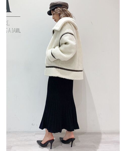 GYDA(ジェイダ)の「【SETUP着用可】マーメイドケーブルニットスカート(スカート・レディース・ブラック/ピンク/アイボリー/ベージュ・FREE)」の13枚目の写真