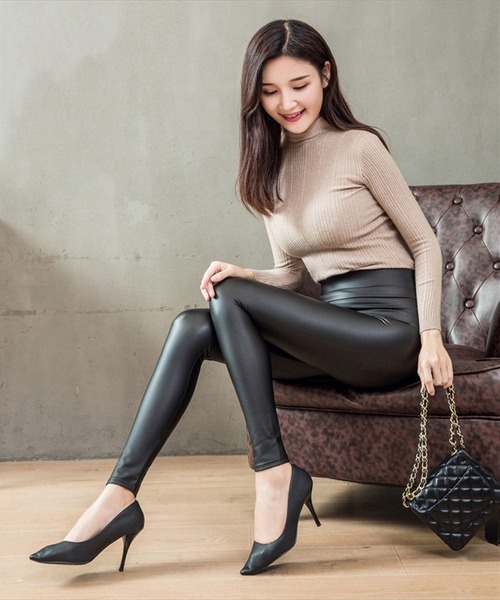 BAYBLO(ベイブロ)の「(SB)【ストレッチ】フェイクレザー レギンス(レギンス/スパッツ・レディース・ブラック・MEDIUM/LARGE)」の15枚目の写真