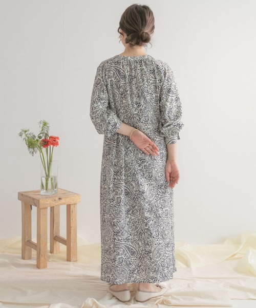 ITEMS URBANRESEARCH(アイテムズ アーバンリサーチ)の「ペイズリーラグランワンピース(ワンピース・レディース・ベージュ/ブラック/アイボリー・FREE)」の15枚目の写真