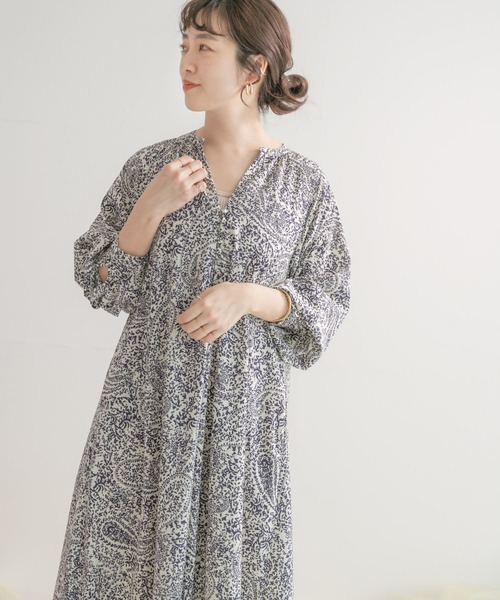 ITEMS URBANRESEARCH(アイテムズ アーバンリサーチ)の「ペイズリーラグランワンピース(ワンピース・レディース・ベージュ/ブラック/アイボリー・FREE)」の17枚目の写真