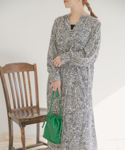 ITEMS URBANRESEARCH(アイテムズ アーバンリサーチ)の「ペイズリーラグランワンピース(ワンピース・レディース・ベージュ/ブラック/アイボリー・FREE)」の21枚目の写真