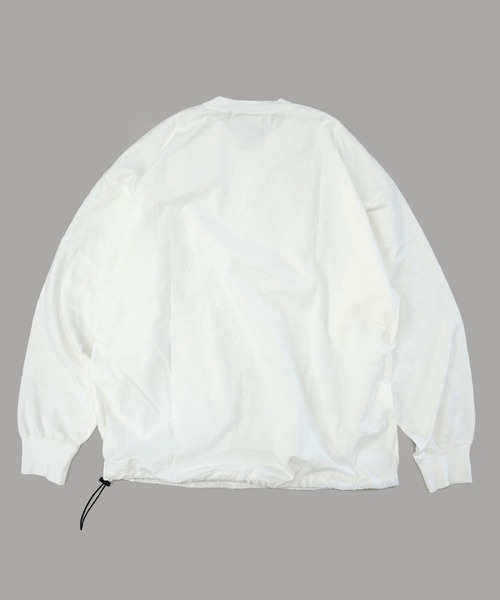 REMI RELIEF（レミレリーフ）の「REMI RELIEF(レミレリーフ)　別注16天竺ロンT 無地（Tシャツ/カットソー・メンズ・オフホワイト/ブラック・LARGE/SMALL/MEDIUM）」の17枚目の写真