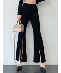 GYDA | 【SETUP】ランダムフレアニットパンツ(その他パンツ)