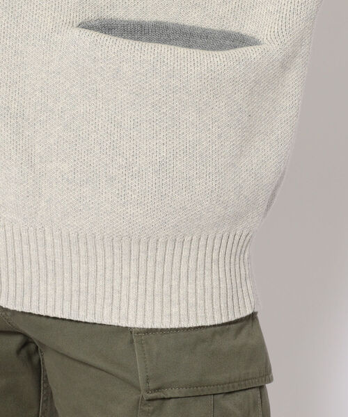 LUSOR（ルーソル）の「LUSOR（ルーソル） Wジャカードロゴカーディガン（カーディガン/ボレロ・メンズ・ライトグレー/ブルーグレー/チャコール・MEDIUM/LARGE）」の12枚目の写真