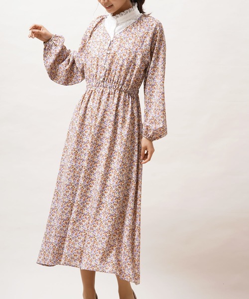 ウエスト切替プリントロングワンピース ワンピース Rps アールピーエス のファッション通販 Zozotown