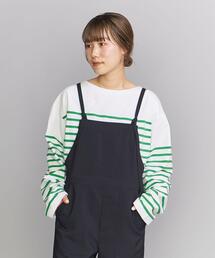 BEAUTY&YOUTH UNITED ARROWS | BY パネル バスクボーダー ロングスリーブ プルオーバー -ウォッシャブル-(Tシャツ/カットソー)