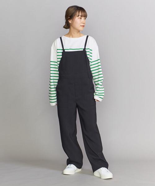 BEAUTY&YOUTH UNITED ARROWS(ビューティーアンドユースユナイテッドアローズ)の「BY パネル バスクボーダー ロングスリーブ プルオーバー -ウォッシャブル-(Tシャツ/カットソー・レディース・ネイビー/ピンク/ケリー・FREE)」の8枚目の写真