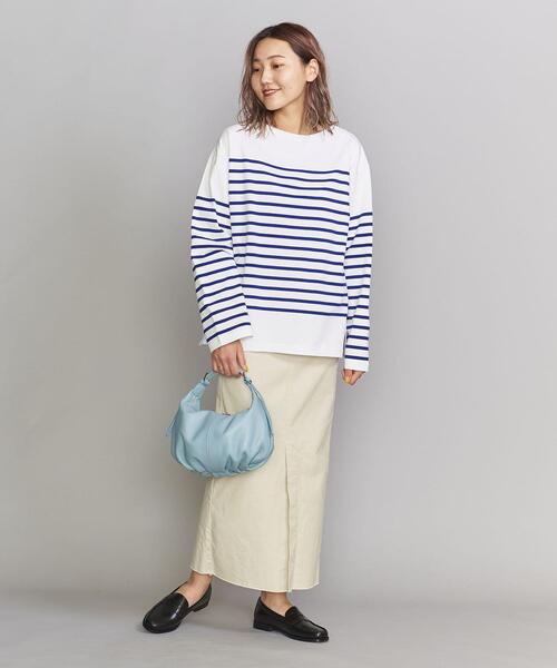 BEAUTY&YOUTH UNITED ARROWS（ビューティーアンドユースユナイテッドアローズ）の「BY パネル バスクボーダー ロングスリーブ プルオーバー -ウォッシャブル-（Tシャツ/カットソー・レディース・ケリー/ネイビー/ピンク・FREE）」の15枚目の写真