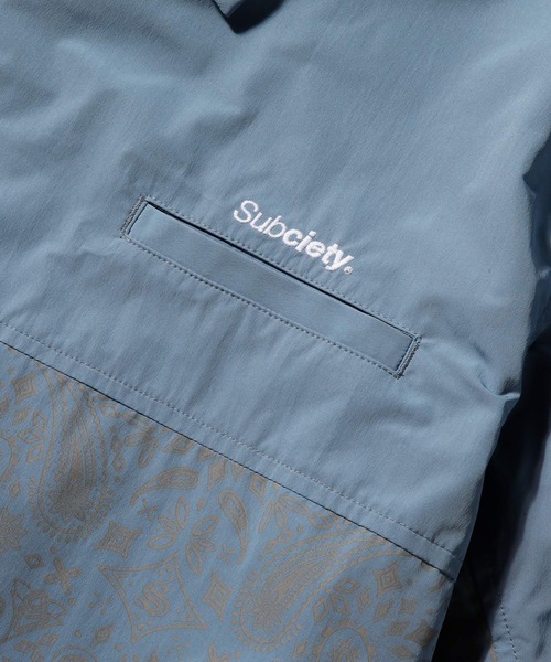 Subciety(サブサエティ)の「PAISLEY COACH SHIRT(シャツ/ブラウス・メンズ・ブラック/ブルー・MEDIUM/LARGE/X-LARGE)」の7枚目の写真