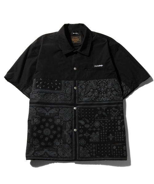 Subciety(サブサエティ)の「PAISLEY COACH SHIRT(シャツ/ブラウス・メンズ・ブラック/ブルー・MEDIUM/LARGE/X-LARGE)」の3枚目の写真