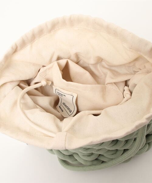 ALIENINA（アリエニーナ）の「【ALIENINA/アリエニーナ】ショルダーバッグ　ハンドメイド　コットンロープ　KATI BAG（ショルダーバッグ・レディース・ホワイト/ブラック/ライトブラウン/ミント/ベビーピンク・FREE）」の11枚目の写真