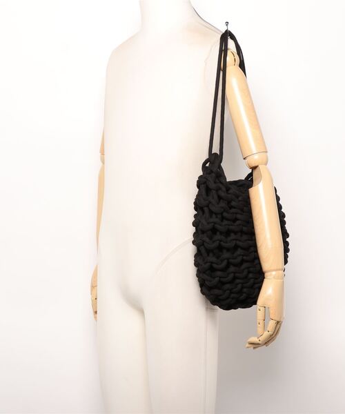 ALIENINA（アリエニーナ）の「【ALIENINA/アリエニーナ】ショルダーバッグ　ハンドメイド　コットンロープ　KATI BAG（ショルダーバッグ・レディース・ホワイト/ブラック/ライトブラウン/ミント/ベビーピンク・FREE）」の9枚目の写真